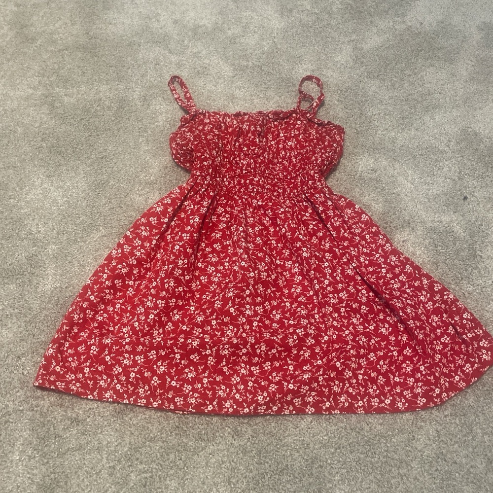 Wild Fable Red and White Smocked Sundress